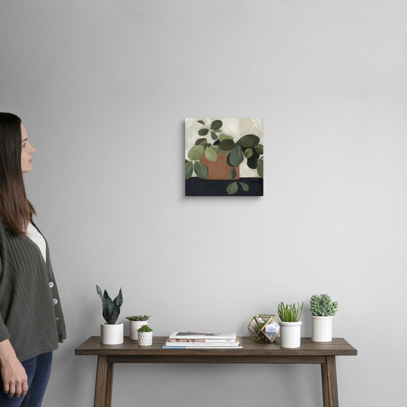 Jade Hoya I, art mural sur toile, Toile tendue, H 12 po x l 12 po