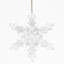 Ensemble de 6 crochets en forme de flocons de neige en fer, boules de Noël décoratives pour décorations de fêtes