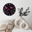 Horloge avec flamants roses et plantes
