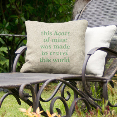 Coussin décoratif intérieur / extérieur Travel Love