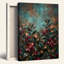 Ensemble de 1 tableau sur toile représentant un jardin floral-130535913-130535916