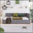 Upholstered Daybed With 2 Storage Drawers Twin Size Sofa Bed Frame No Box Spring Needed, Linen Fabric-979750070