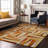 Premium Machine Washable Collett AMF1012 Squares Rug-762170831