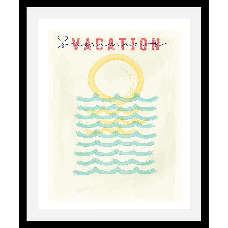 Vacation - Single Picture Frame Print, 70cm H x 50cm W