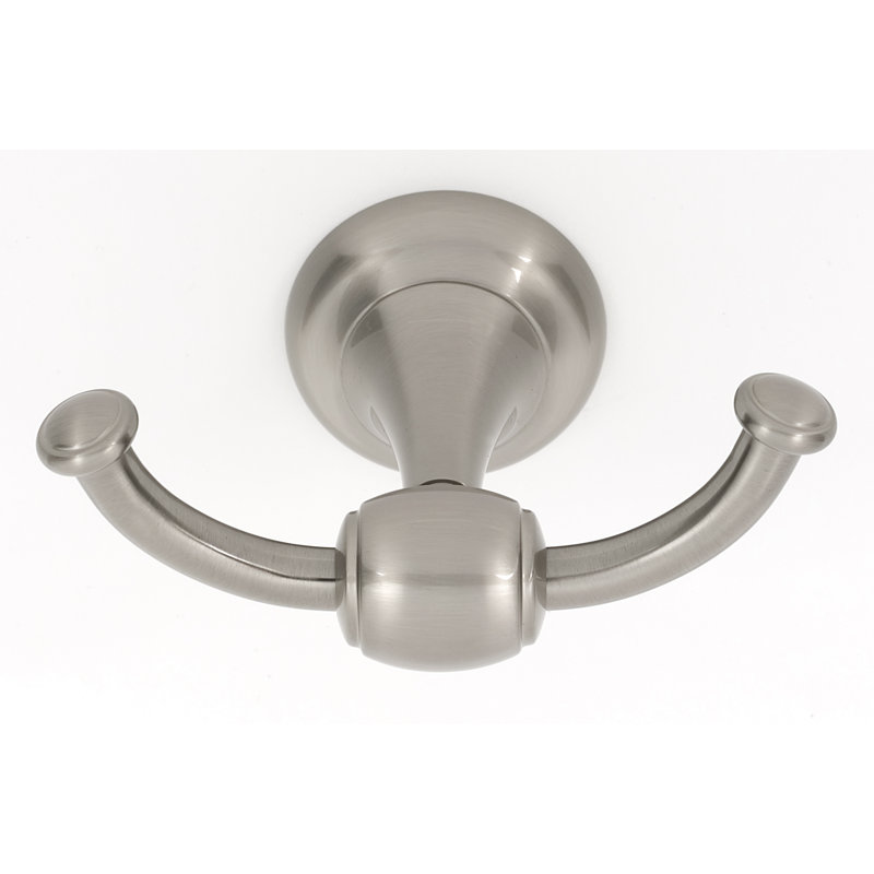 Double Robe Hook, Satin Nickel