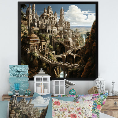 Dessin d'analyse d'une forteresse sur toile