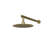Mirage Rainfall Shower Set with Round Shower Head, Round Valve, and Wand Handshower, Brushed Brass-121486809
