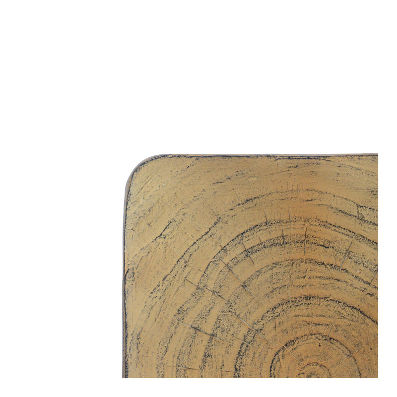 Table d'appoint Twist Shape, texture semblable au bois, couleur naturelle, Naturel