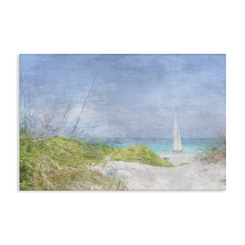 «Solitaire Yacht Seascape», art mural par Noah Bay, H 16 po x l 24 po