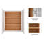 Armoire de cuisine blanche avec tablettes réglables l 33 po x H 30 po x P 12 po-814792611-814792622