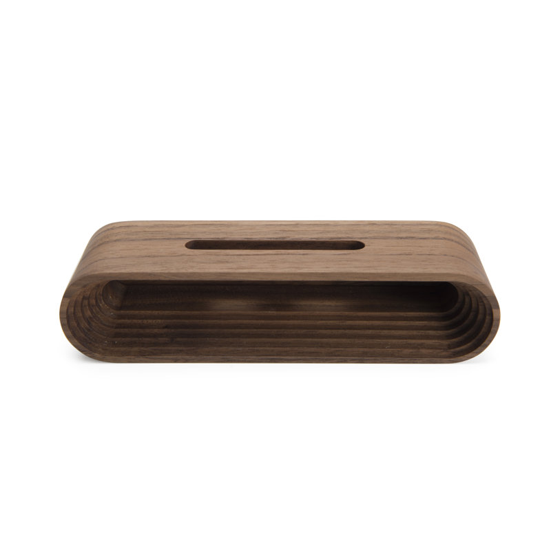 Accessoire de base en bois pour iphone, Noyer