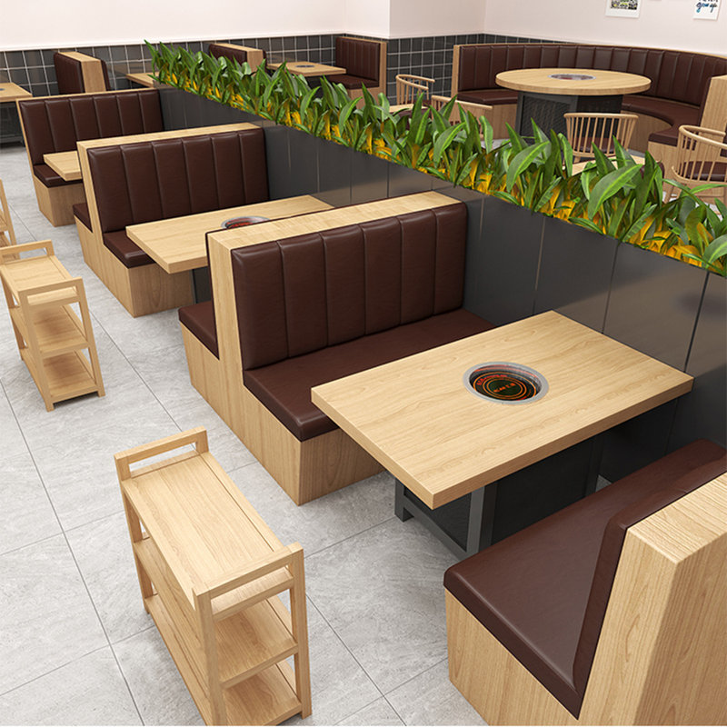 Bancs de restaurant nordiques modernes simples, Café