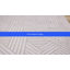 Tapis à motif géométrique, ton sur ton / uni, gris, contemporain - 5 pi x 8 pi (5 pi 3 po x 7 pi 7 po)-677414453