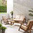 Brayson Acacia 4 - Person Patio Conversation Set with Cushions