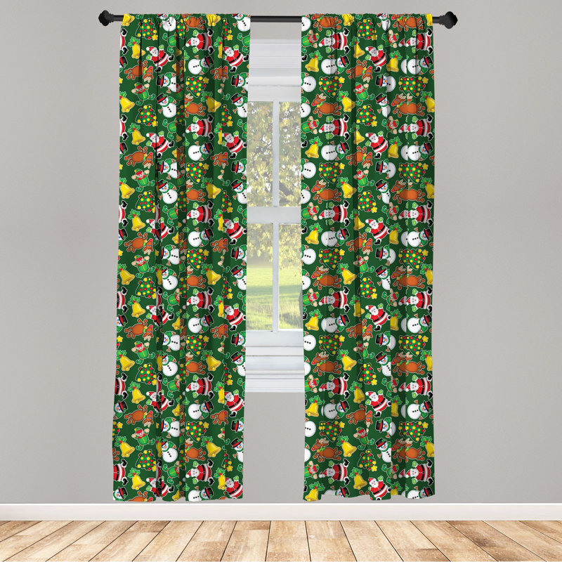 Semi-Sheer Rod Pocket Curtain Panels, 28" x 95"