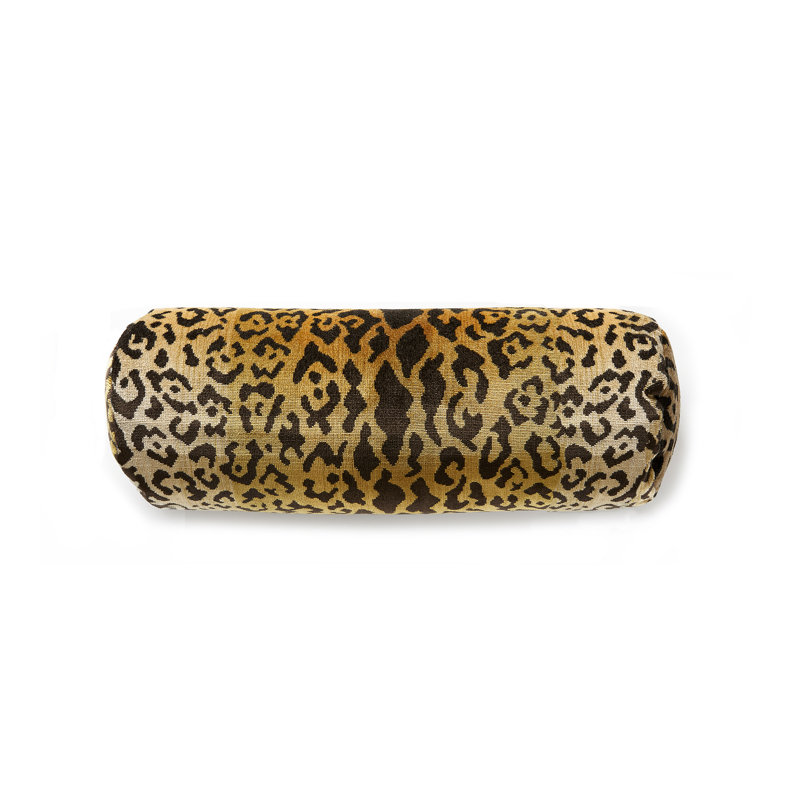 Wild Glamour Silk Bolster Pillow Cover & Insert