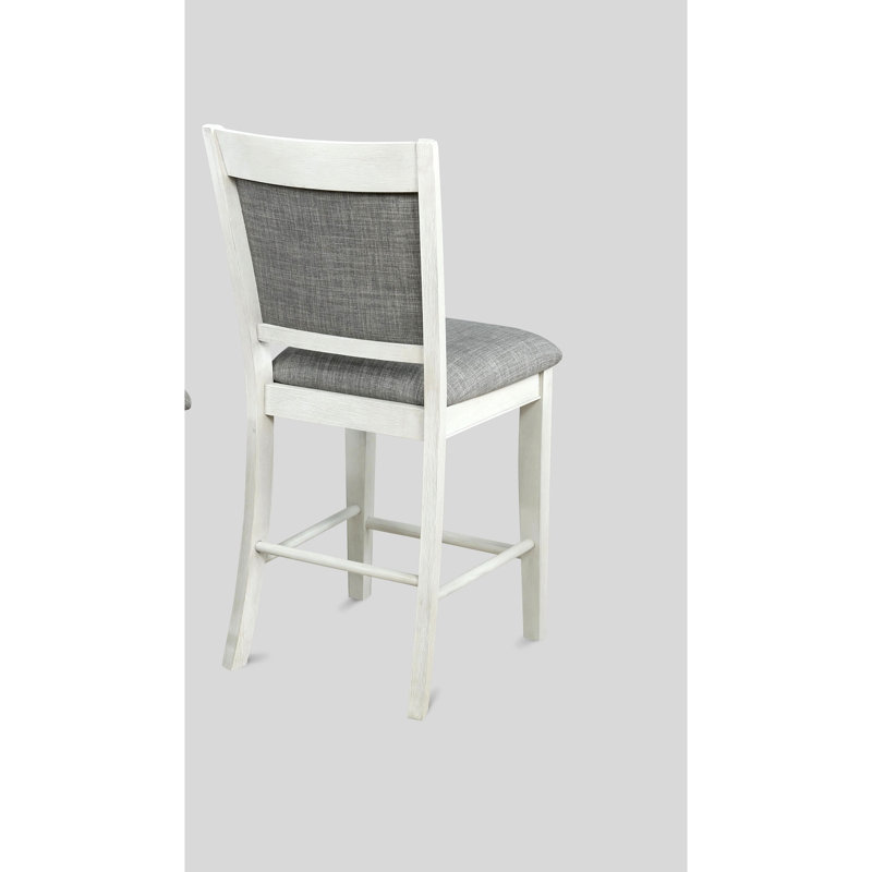 Tabouret de bar 2 pièces Farmhouse, Blanc