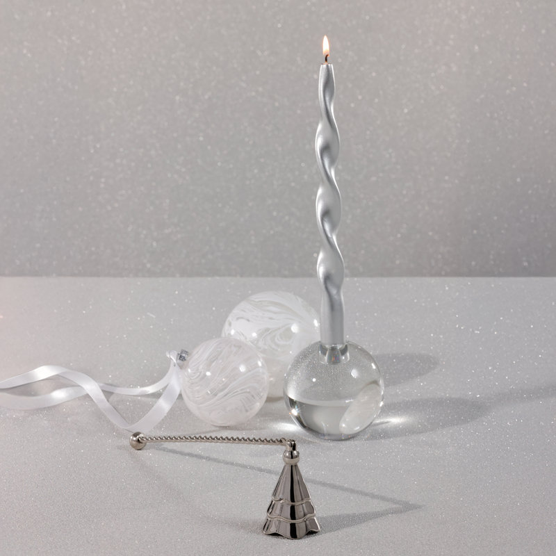 Bougie de Noël en forme d'arbre de Noël, Nickel ondulé