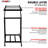 5 Core 16U Professional Audio Rack Mount DJ Mixer Stand Studio Adjustable Table Cart with Wheels