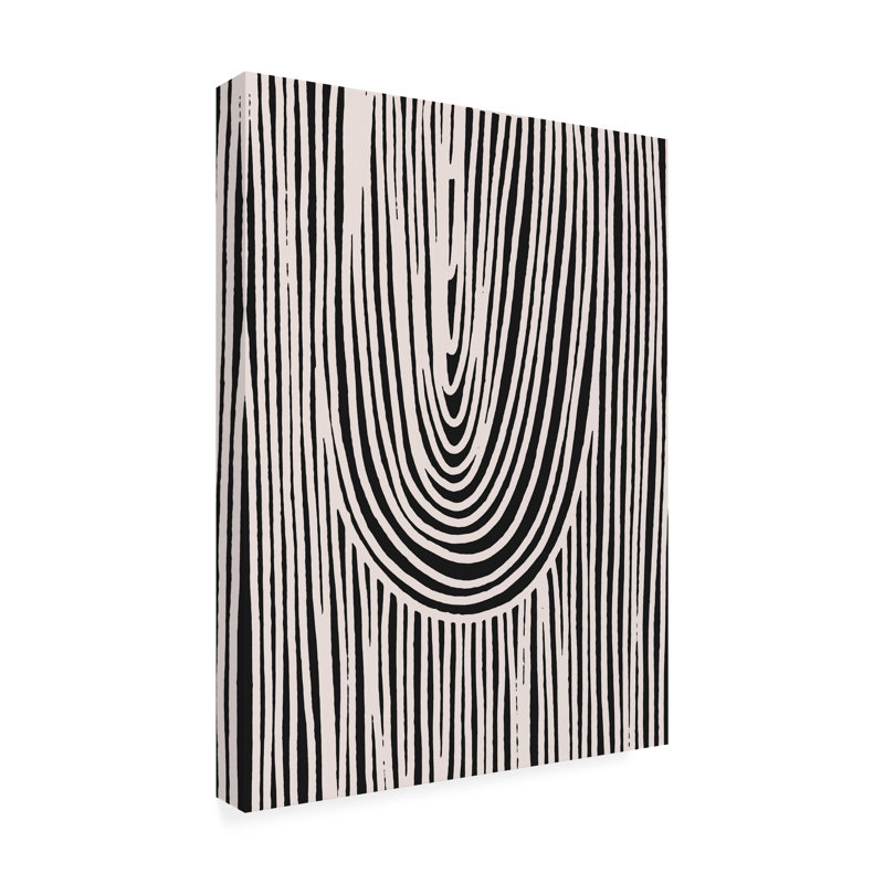 «Nikep Hanging Stripes» par X1 Brand - reproduction sur toile tendue, H 19 po x l 14 po x P 2 po