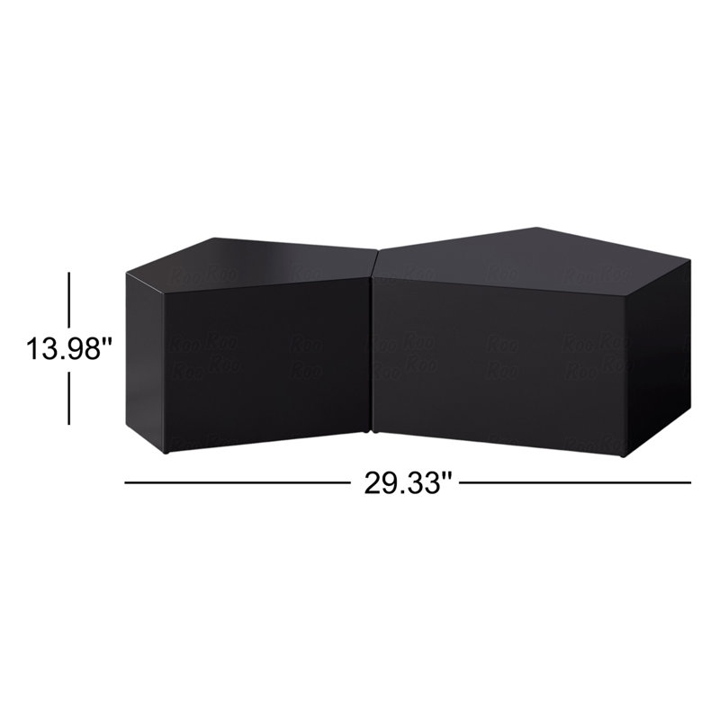 Table basse hexagonale moderne avec design peu encombrant