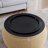 Round Storage Ottoman,Woven Rattan Fabric Ottoman,2 In 1 Function,Work As End Table And Ottoman,With Small Seat-Nature
