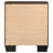 Copper Dark Cocoa 2-Drawer Rectangular Nightstand-2030910963