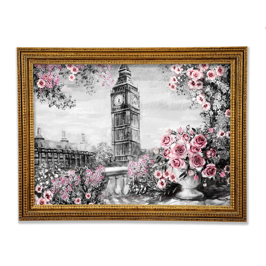 Big Ben Pink Roses - Druck