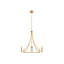 Lustre 4 lumières Meridian en laiton naturel-741286354