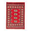 Tapis rouge en laine noué à la main de conception unique 2 pi 7 po x 3 pi 8 po