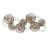 47.1" W Distressed Gray and Gold Flower Wall Decor