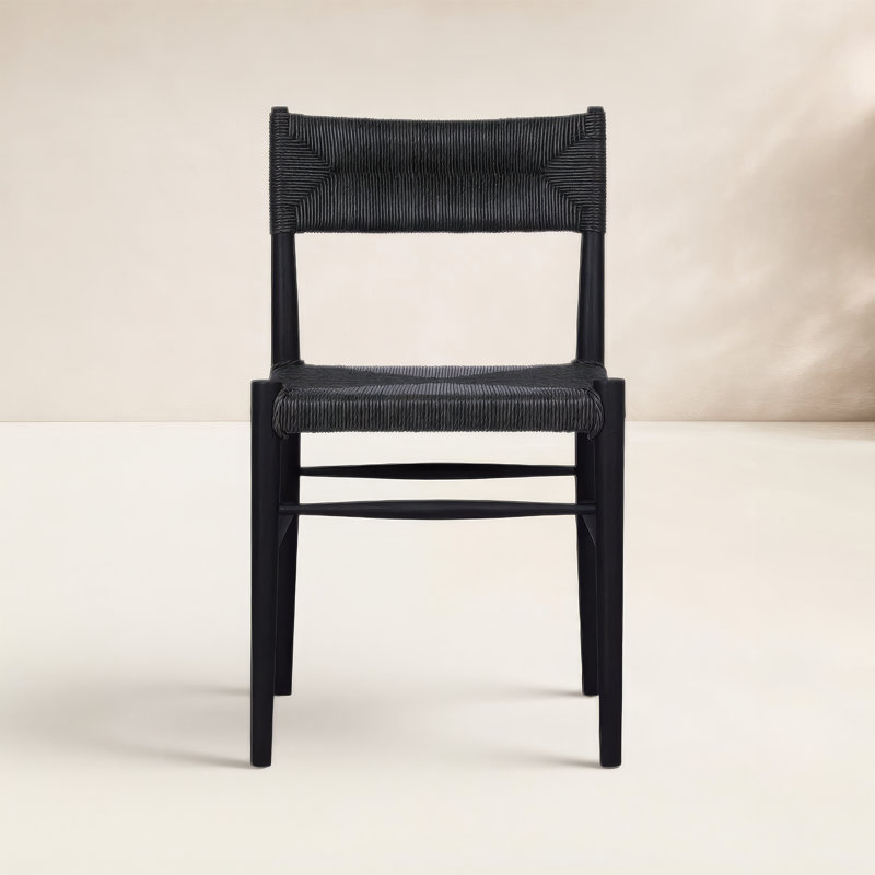 Lomas Outdoor Dining Side Chair, Black