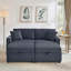 Canapé moelleux confortable et confortable, espace de rangement pour la causeuse, méridienne super douce, repose-pieds, tableau de bord, convient pour le chailiving-328880851