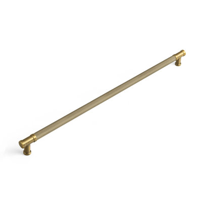 12.6'' Hole Pitch Retro Knurled Non-Slip Handle Multipack-Brushed Brass Bronze