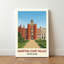Hampton Court Palace, England - Romantic Travel Poster Celebrating Tudor Grandeur. Giclee Print On Wrapped Canvas. Wall Art, Home Decor - Castles & Palaces, England - Wrapped Canvas Print-1977534369