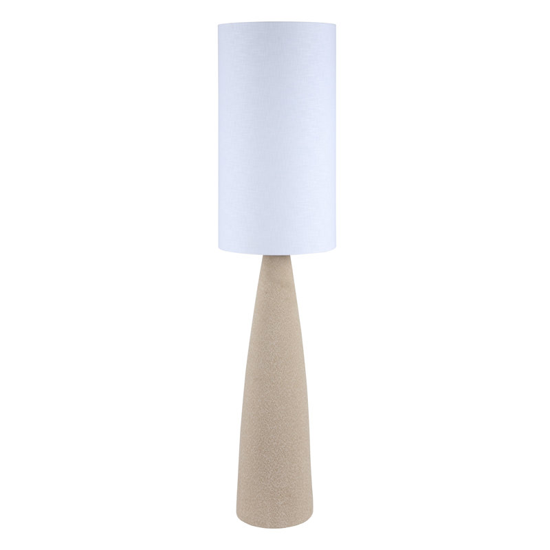 Caylon 51.5'' Column Floor Lamp, Gray