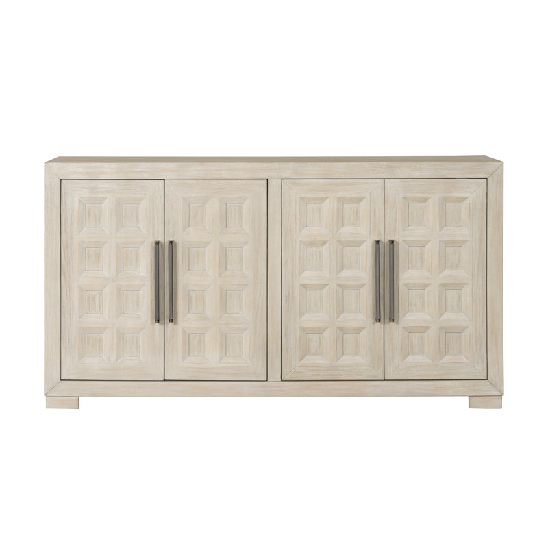 Schell 66”W 2-Door Dining Server, Beige