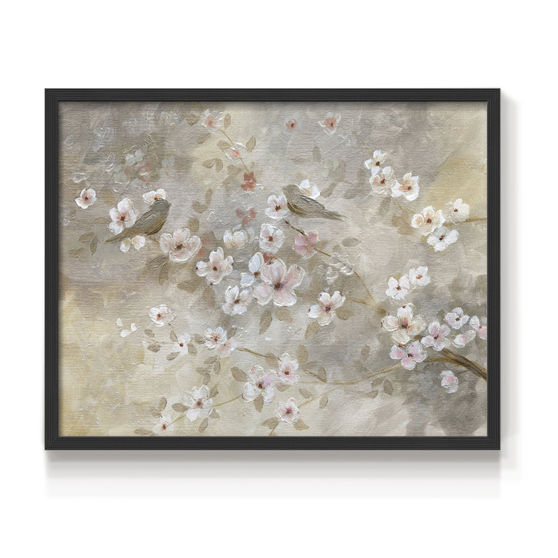 Au début du printemps - reproduction encadrée - réversible, H 11 po x l 14 po, Noir, noir, noir, noir