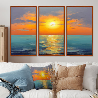 Rubino - Sunset Wall Art Decor Set