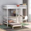 Lit mezzanine avec bureau en L