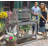 Outdoor Potting Bench Table, Wooden Workstation , Storage Shelf And Dry Sink,-506583791