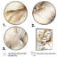 Indigold Beige Flower IV - Art mural sur toile floral et botanique-574952268-574952271