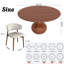 Otelia 4/6/8 Person Solid Wood Dining Set-1179989298-1179989296