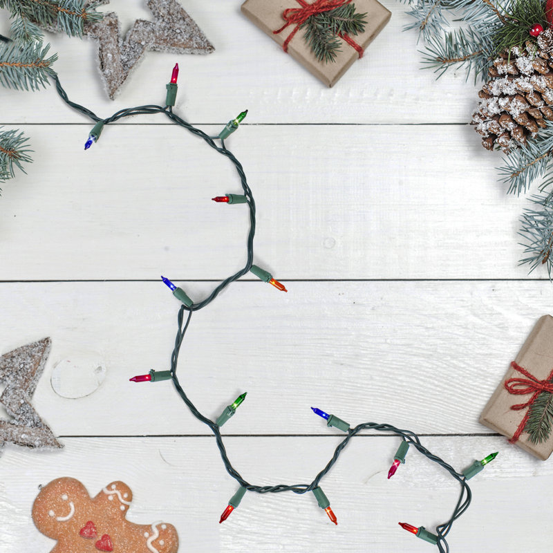 Mini ensemble de guirlandes de Noël, Multicolore / vert, 300, 552"