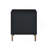 Myles Black, Silver & Gold Finish Nightstand