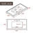 Rigden 36''Bathroom Vanity with Ceramic Top, One Cabinet and Three Drawers-652995242