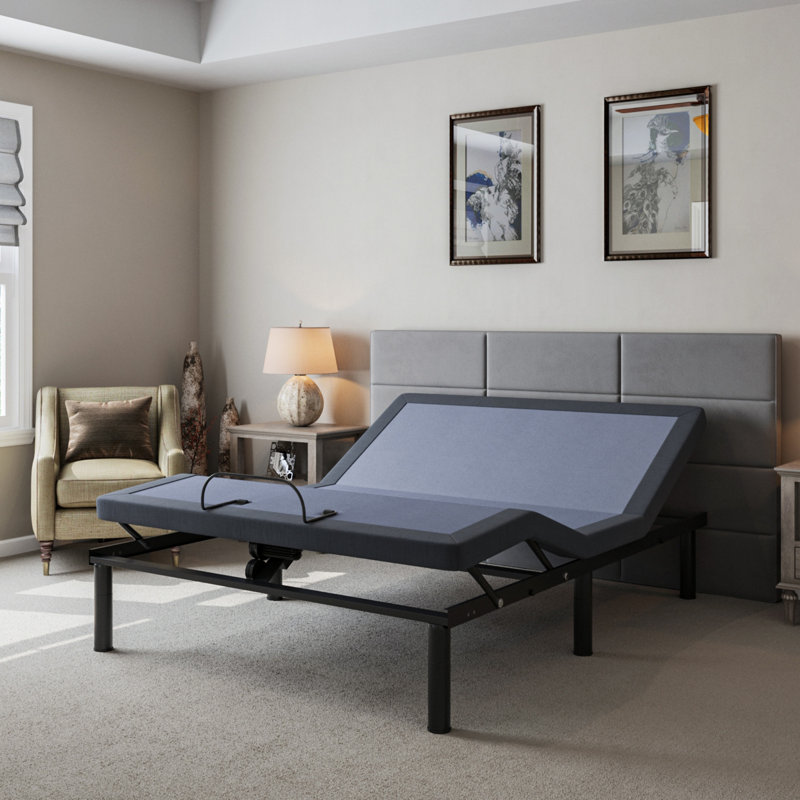 Highly Adjustable Bed Base With Independent Head And Foot Position Adjustments For Enhanced Comfort And Customized Sleep Experience