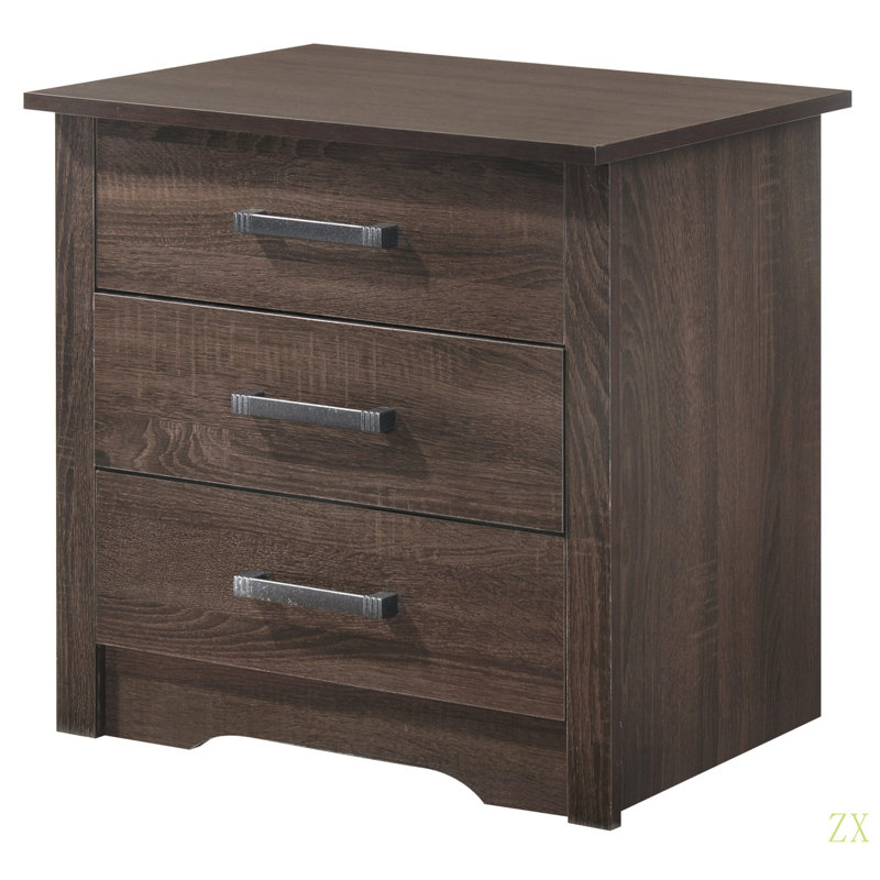 Table de chevet Modern Elegance, Brun