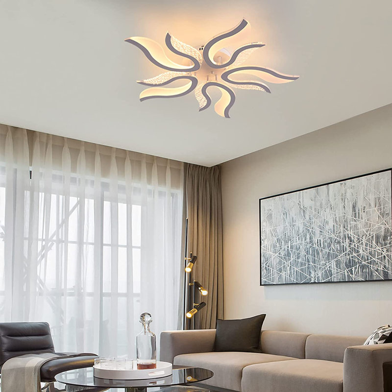 Bobbyjoe Acrylic LED Semi Flush Mount