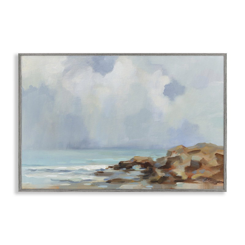  «Morning at Stone Beach», estampe numérique encadrée par Silvia Vassileva, Estampe numérique Farmhouse, H 12 po x l 18 po